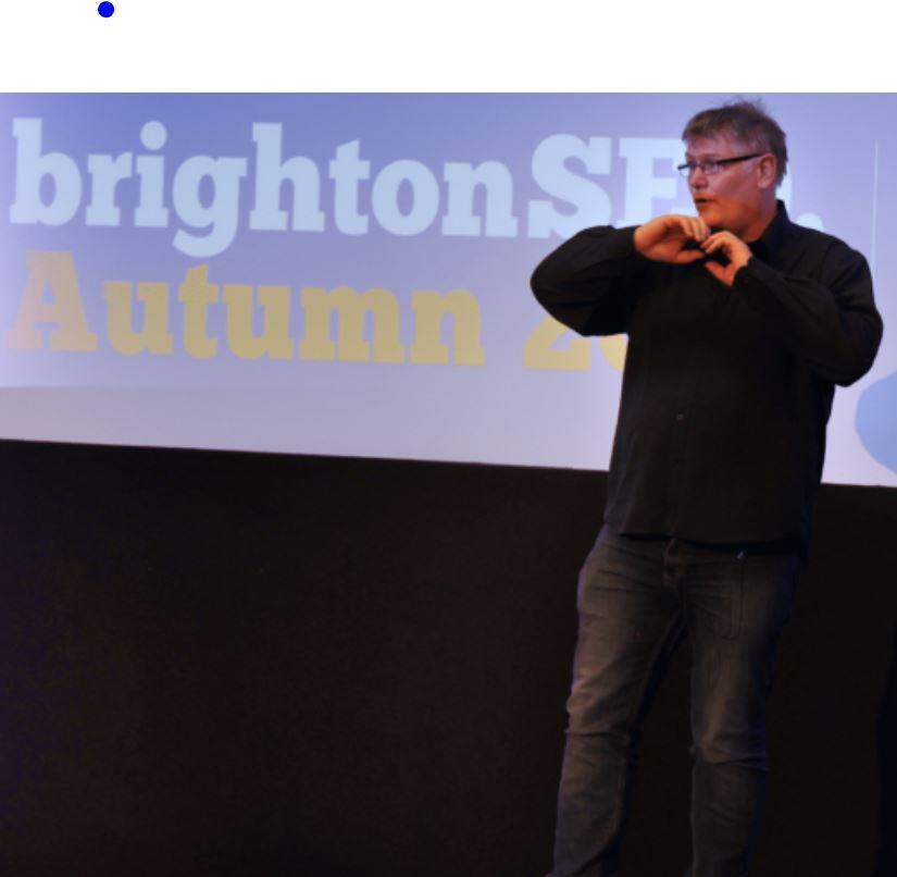 Dixon speaking at Brighton SEO